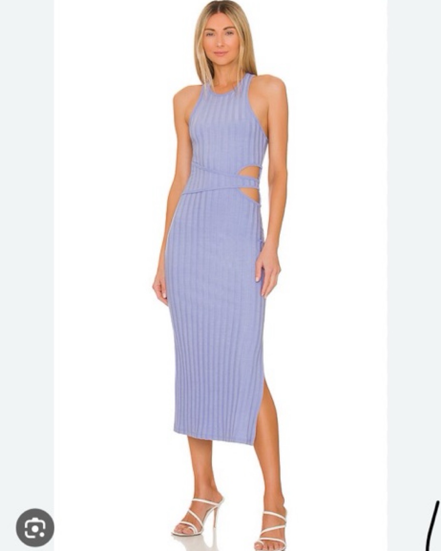Jonathan Simkhai Purple Cutout Dress | Pickle