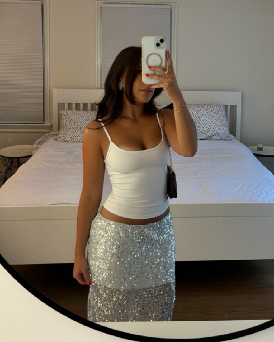 Siedres Sequin Skirt | Pickle