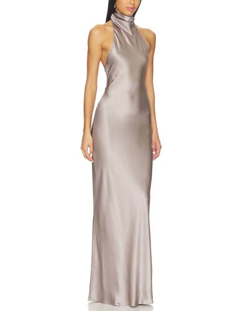 amanda uprichard champagne dress Amanda Uprichard Elektra Gown - Champagne Bone - Size XS