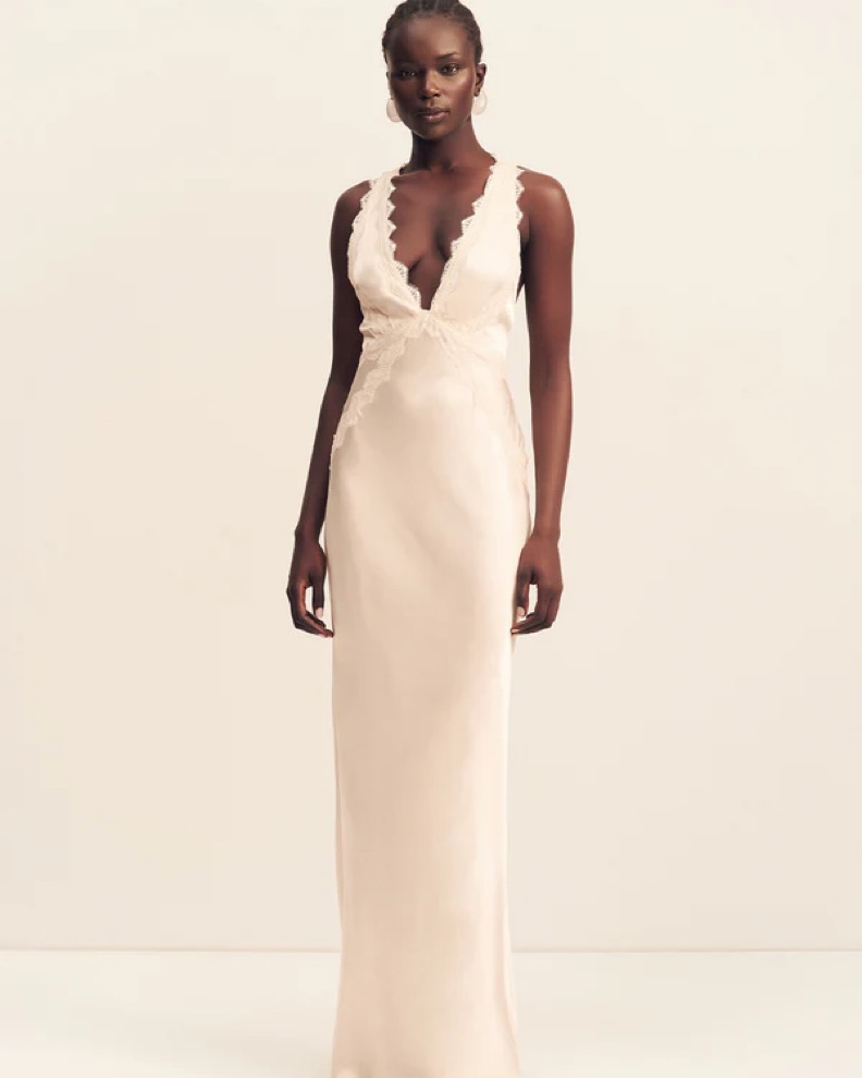 Shona Joy - Lune Lace Cross Back Dress by Shona Joy - Pickle