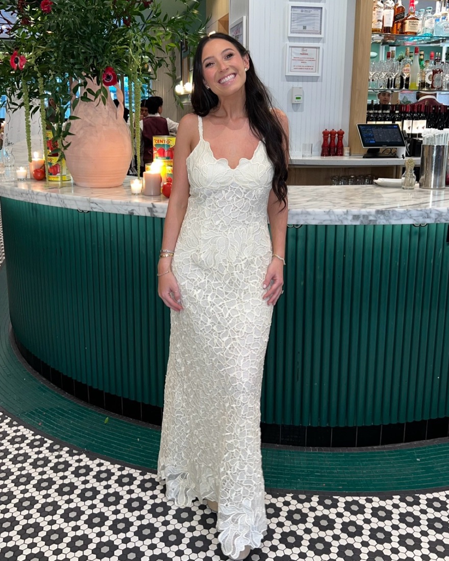 emerald green dress for ladies Petal and Pup Women's Adair Off Shoulder Maxi Dress main image 0
