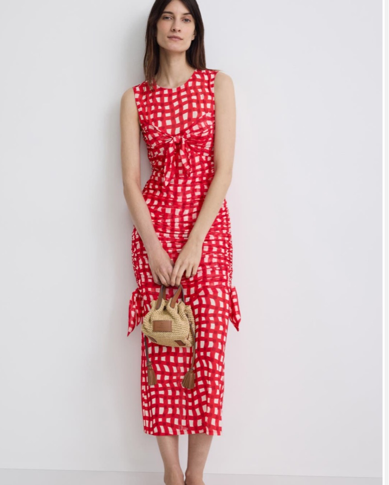 simon miller red dress Simon Miller Women's Loch Poplin Maxi Dress