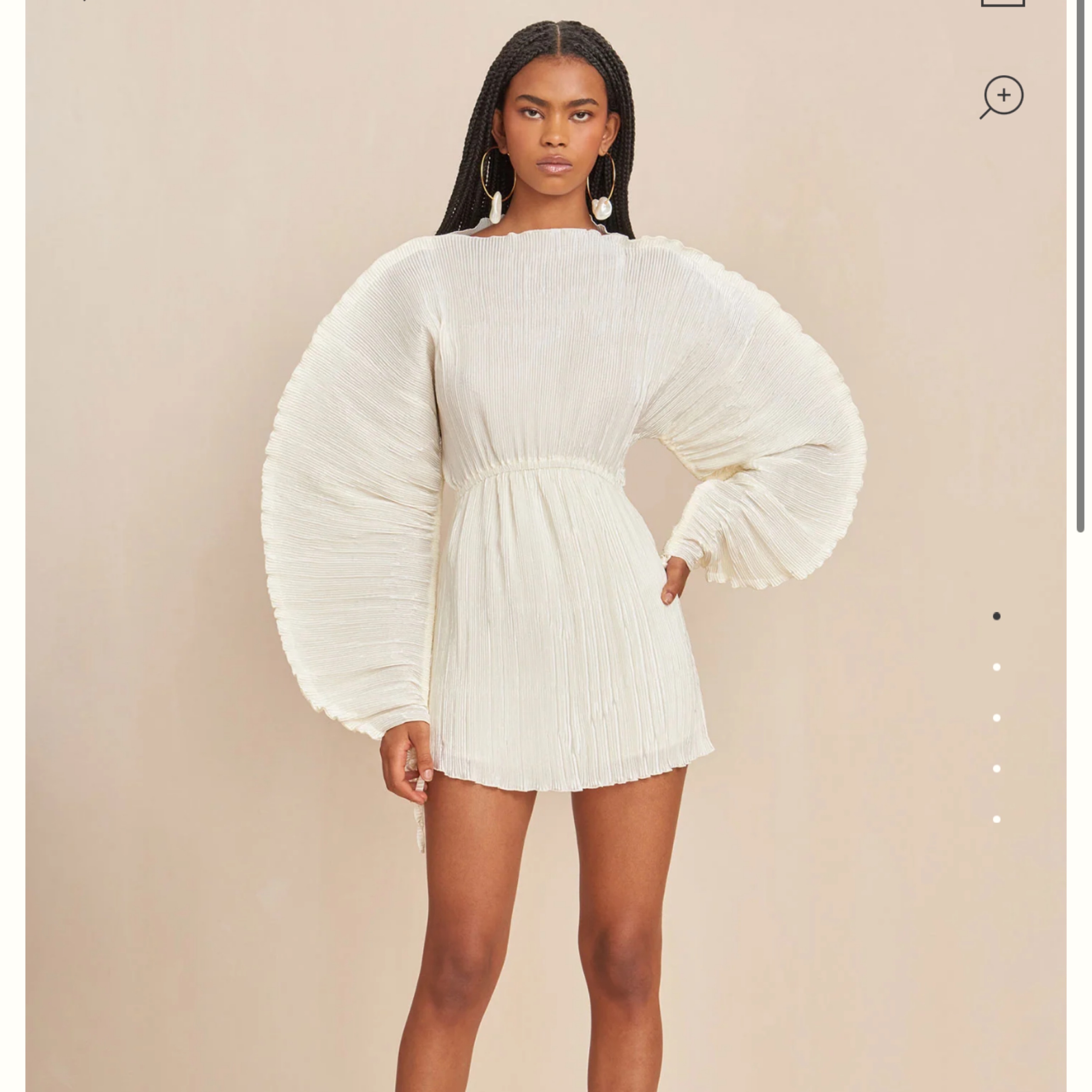 発送3/9 HerPraha Flare puffy dress (ivory) Cult Gaia Zamariah Ivory Dress by Cult Gaia - Pickle