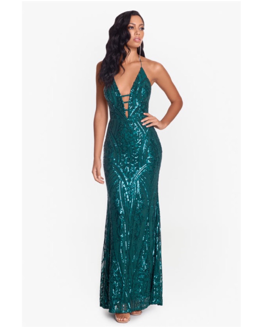 lioness green blazer dress Jovani 23383 Prom Dress - Green main image 1