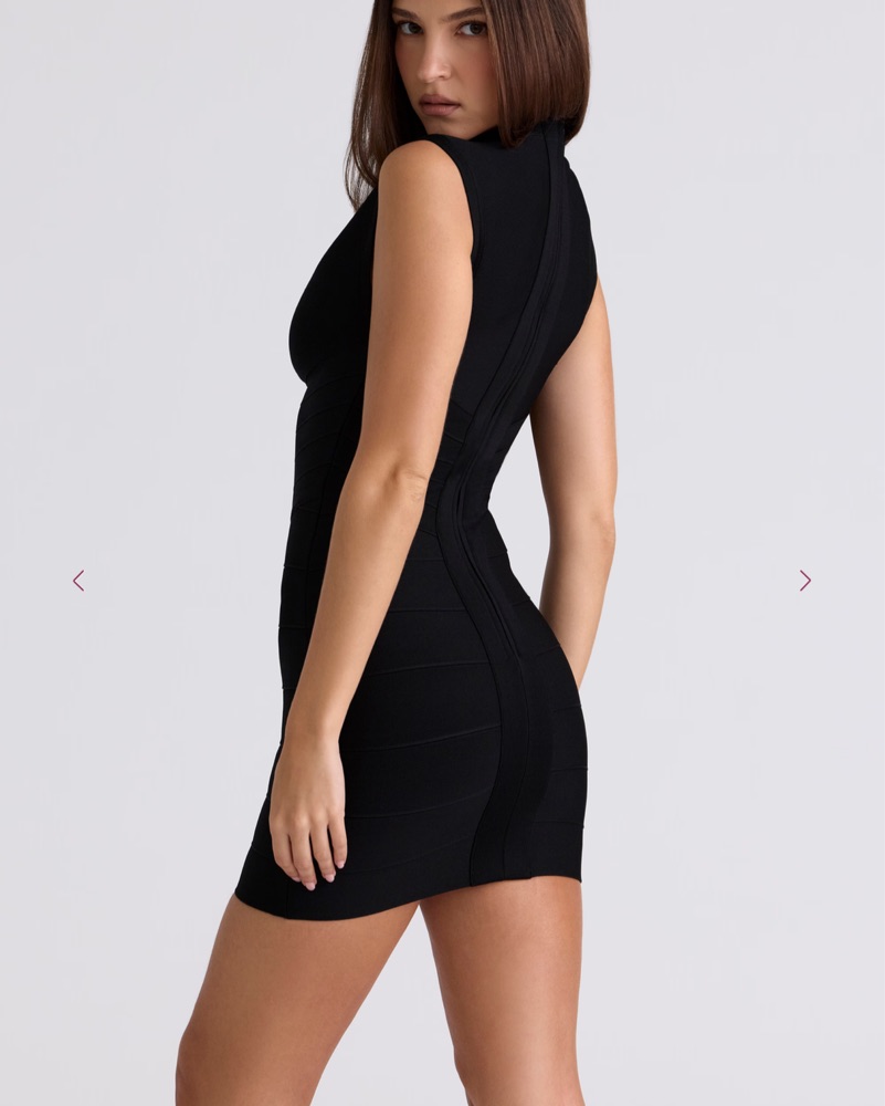 House of CB Fatale Bandage Mini Dress by House of CB - Pickle