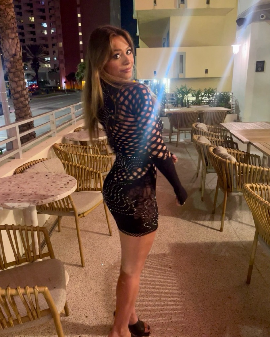 brown poster girl dress Miranda Cut-Out Bodycon Mini Dress Old Money Brown main image 1