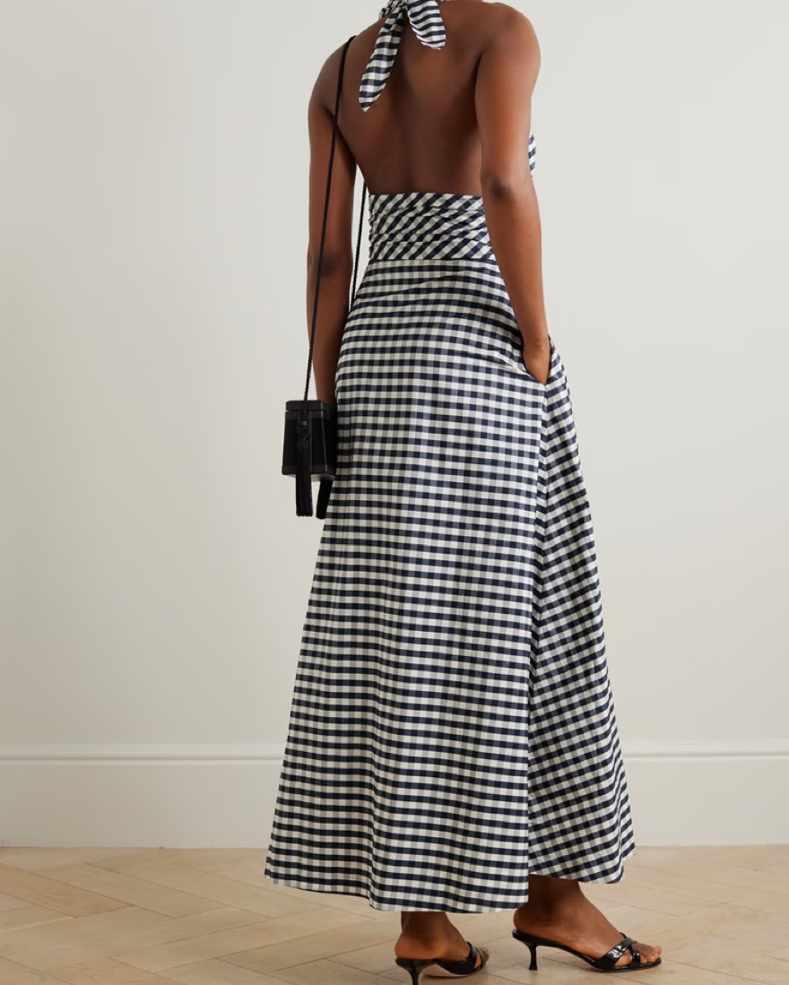 andmarry アンドマリー belle checked dress Green Checkmate Dress | De Castro