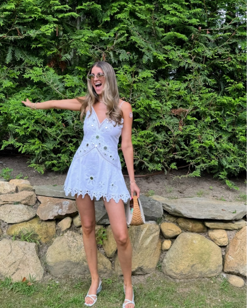Loveshackfancy Brealynn Mini Dress by LoveShackFancy - Pickle