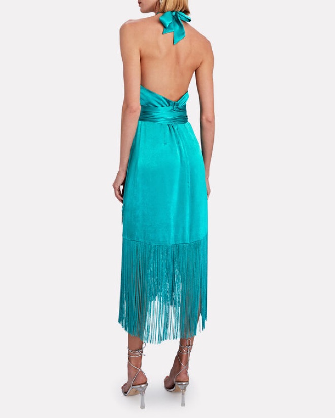blue sunset dress City Sunset Maxi Dress Aqua Size S