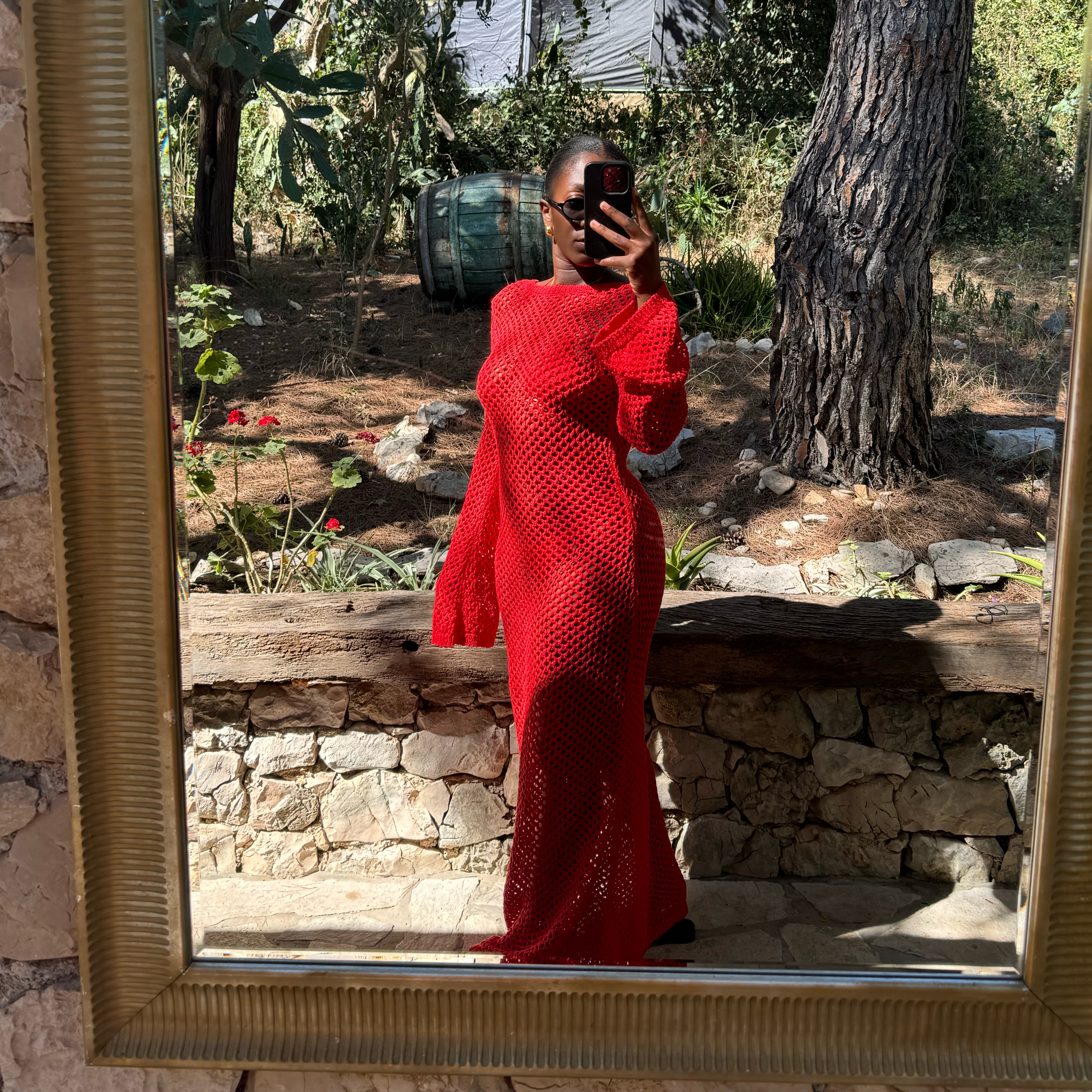 monday swimwear red dress Cozumel Dress