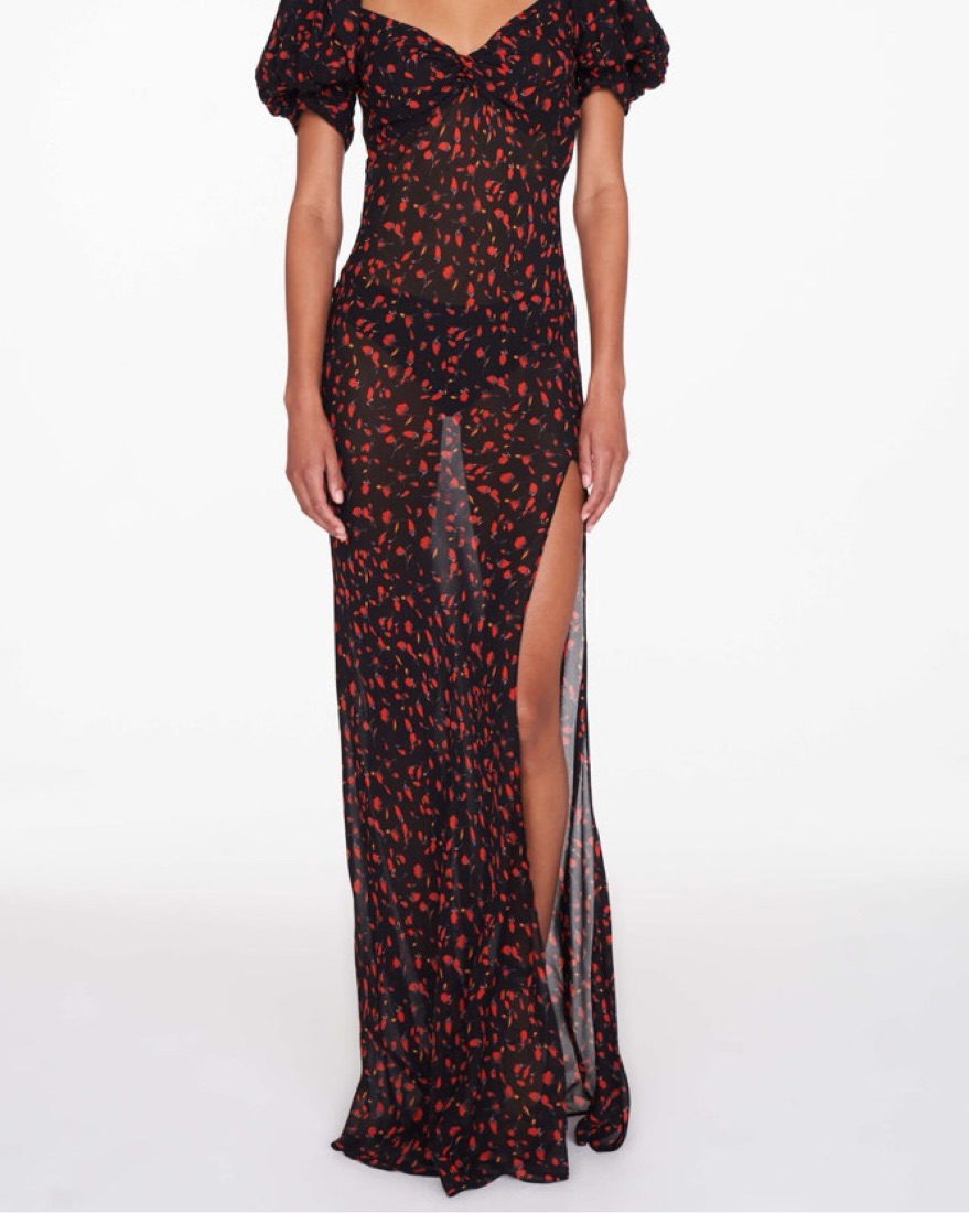 rat and boa red floral dress Rat & Boa Red Floral Print Ruched Mini Dress by Rat & Boa
