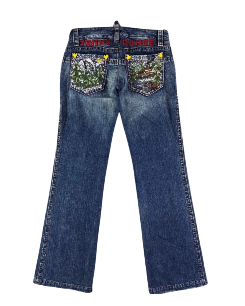 DSQUARED2 TWINS BROTHERS ケミカルウォッシュデニム 50 Dsquared2 Twins Range Jeans by Dsquared2 - Pickle