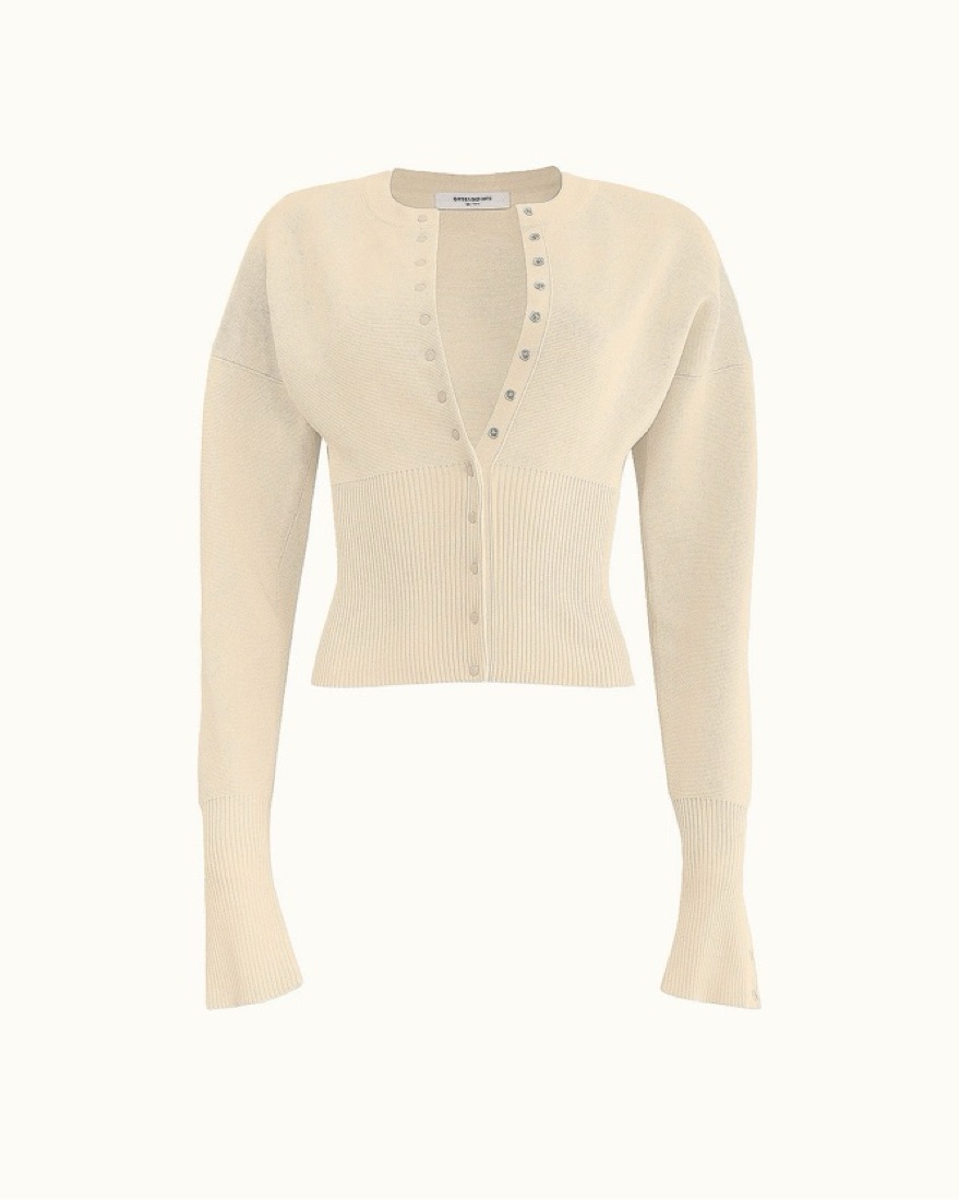 nananabow.a ボウエー　SHEER IRIS CARDIGAN SHEER IRIS CARDIGAN | bow.a