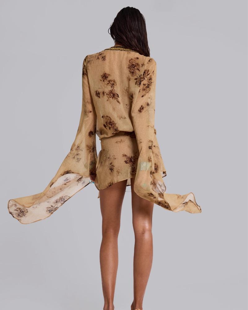 NEW Jaded London Iberis Chiffon Dress by Jaded London - Pickle