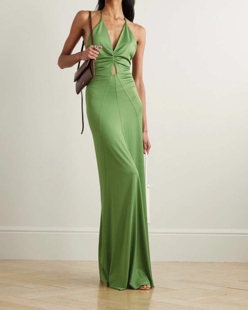 Green Victoria Beckham Gown by Victoria Beckham - Pickle