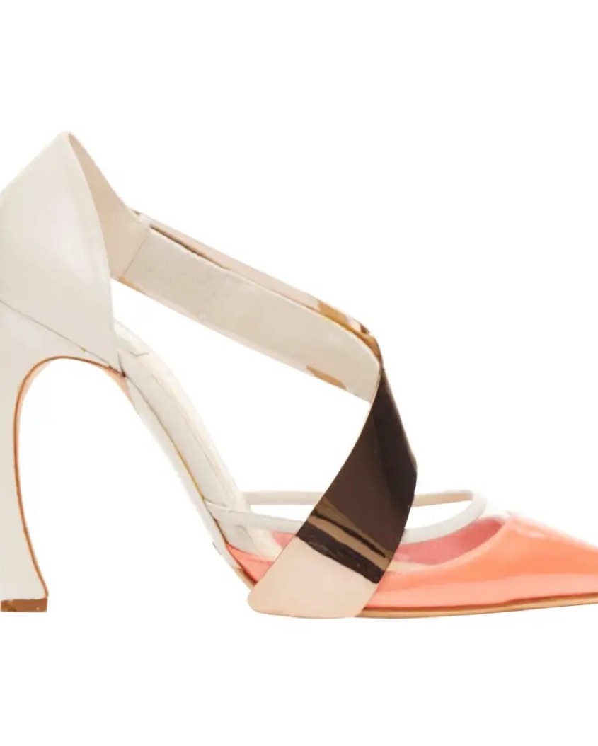 希少　Dior ラフシモンズ raf simons パンプス レースアップ RUNWAY Dior By Raf Simons Vintage Heels by Christian Dior - Pickle