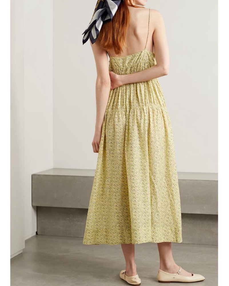 DÔEN Irina Dress in Moonflower Floral by Doen - Pickle