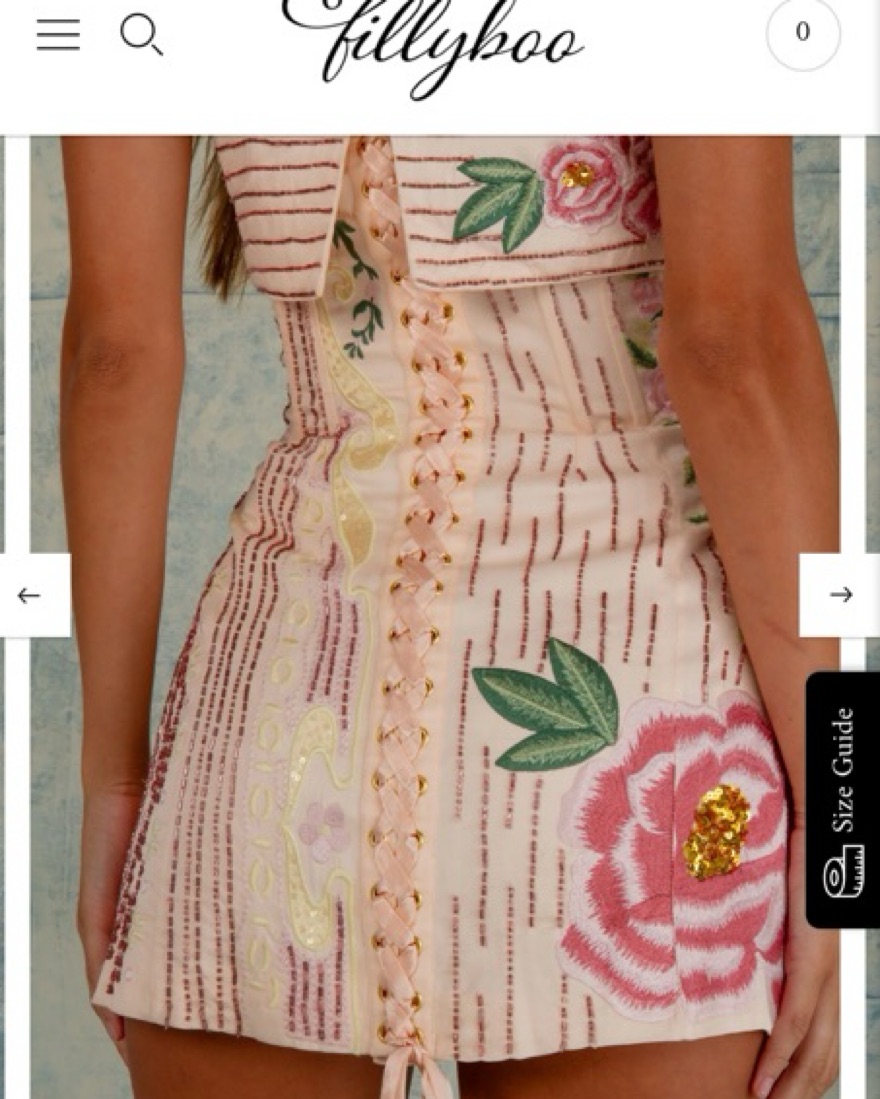 a kiss from a rose mini dress fillyboo A Kiss From a Rose - Mini Dress in Peach by Fillyboo