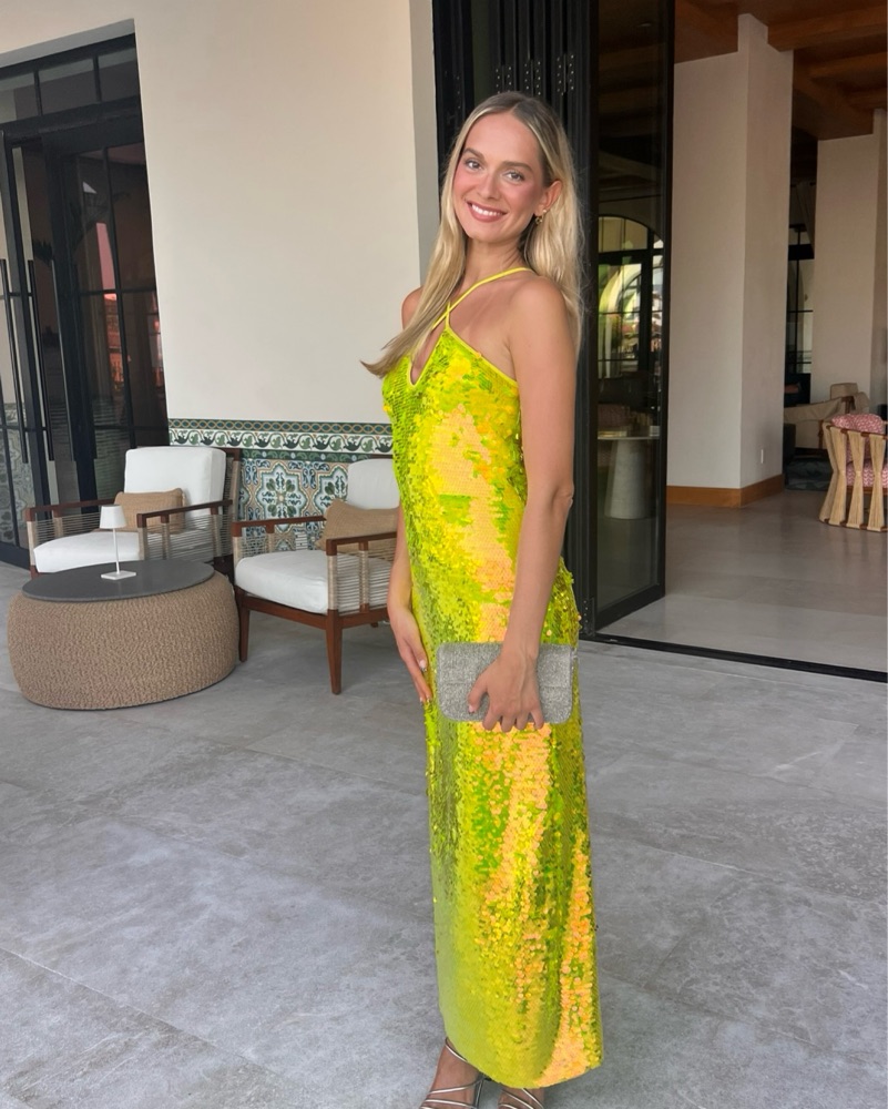 Cult Gaia Green Sequin Dress by Cult Gaia - Pickle