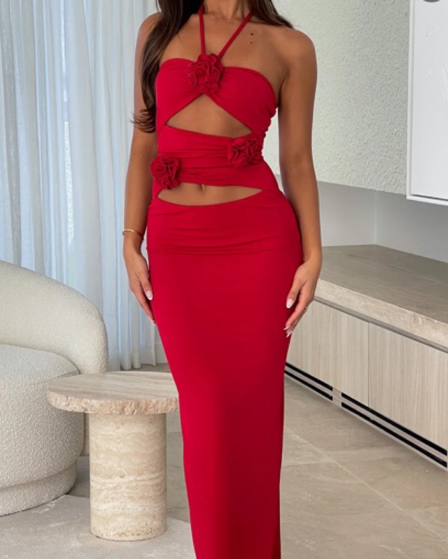 strapless open back dress Long Satin A-Line Corset Prom Dress with Pockets Burgundy / 18 main image 1