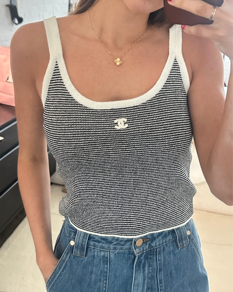 Chanel Black & White Tank | Pickle
