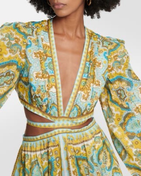 zimmermann paisley cut out dress ZIMMERMANN Halcyon cutout paisley dress by Zimmermann