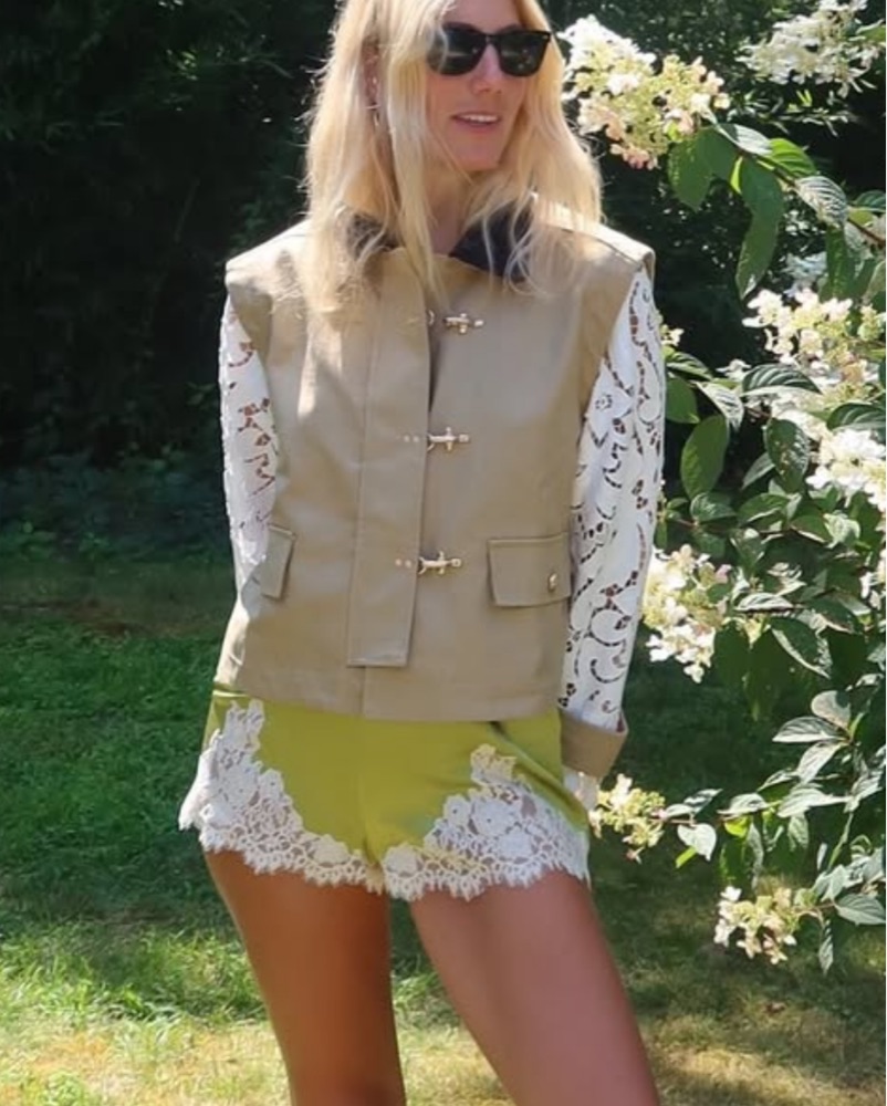 Hill House The Clarisse Lace Jacket by Hill House - Pickle