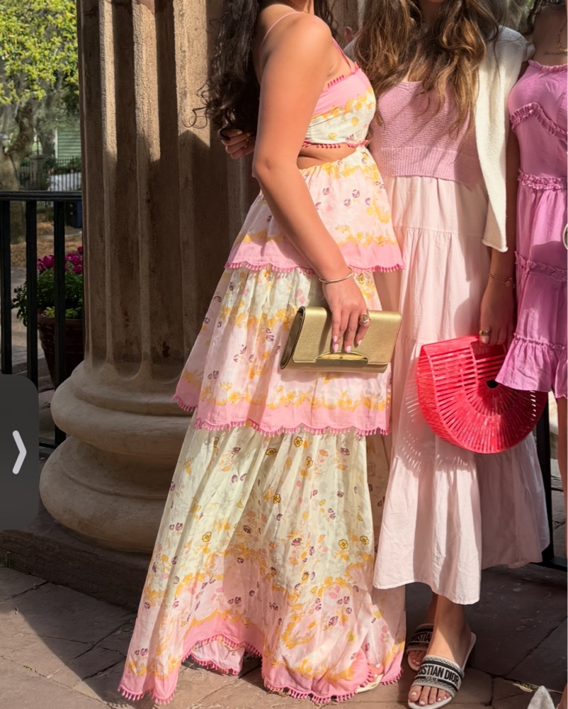 Laurel Frill Maxi dress by Zimmermann Dupe - Pickle