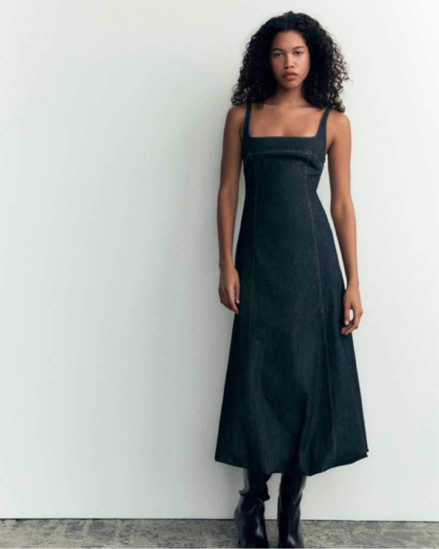 ★ZARA★ BALLOON DENIM DRESS Zara Balloon Denim Dress | Pickle