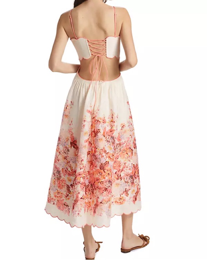 Zimmermann Scalloped Cut-Out Midi-Dress | Pickle