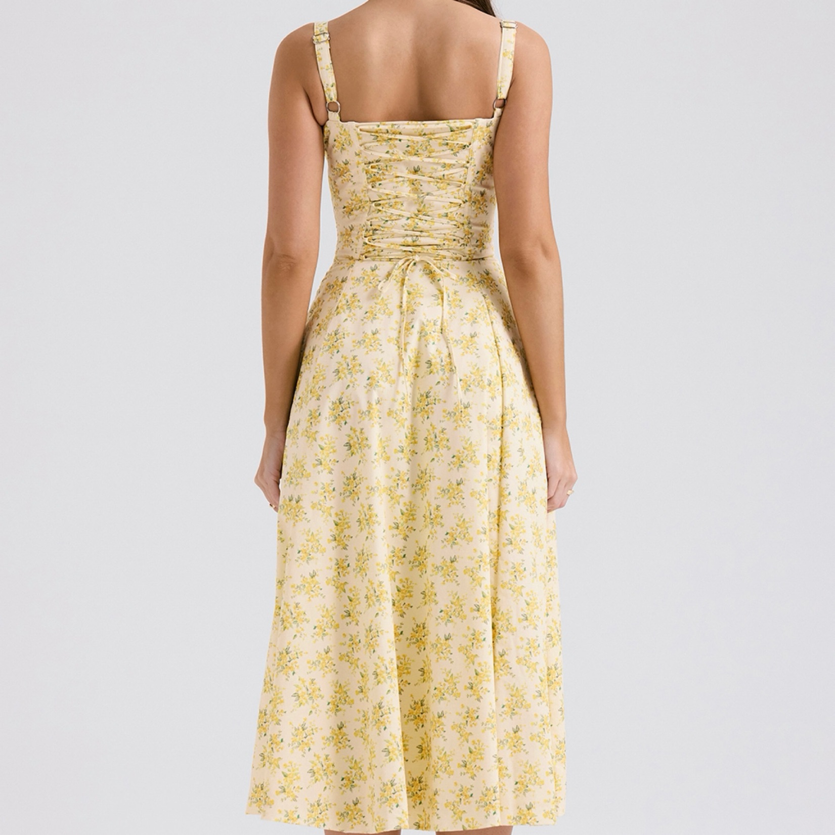 house of cb yellow corset dress HOUSE OF CB LONDON PALOMA ASYMMETRICAL TUBE DRAPED CORSET CIFFON DRESS  YELLOW XS