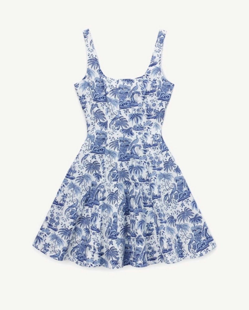 midi dark blue dress Rihoas Floral Sweetheart Neck Midi Dress for Women, Navy / M