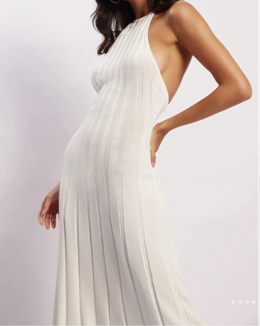 meshki white knit dress Carrisa Crochet Knit Mini Dress / White | MESHKI