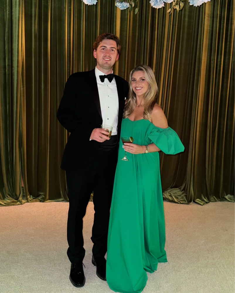 Caroline Constas Palmer Gown Green by Caroline Constas - Pickle