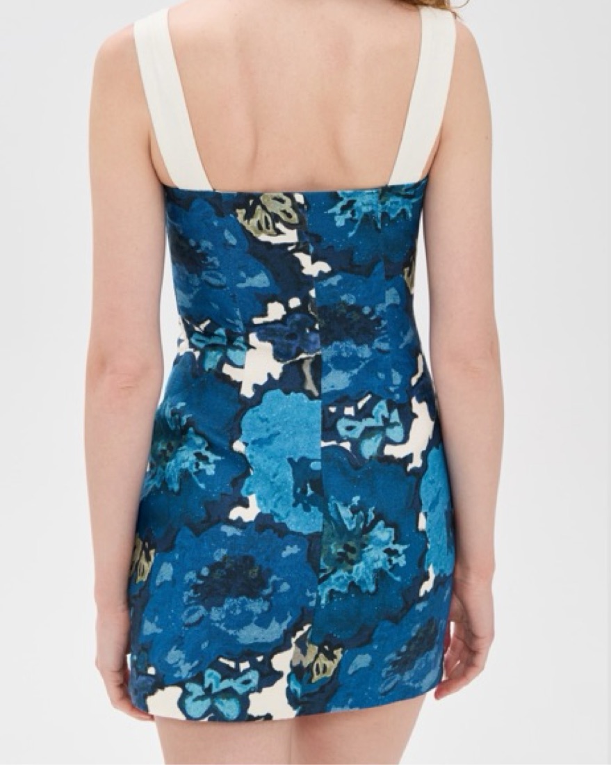 sir camellia mini dress SIR. Camellia Mini Dress in Blue