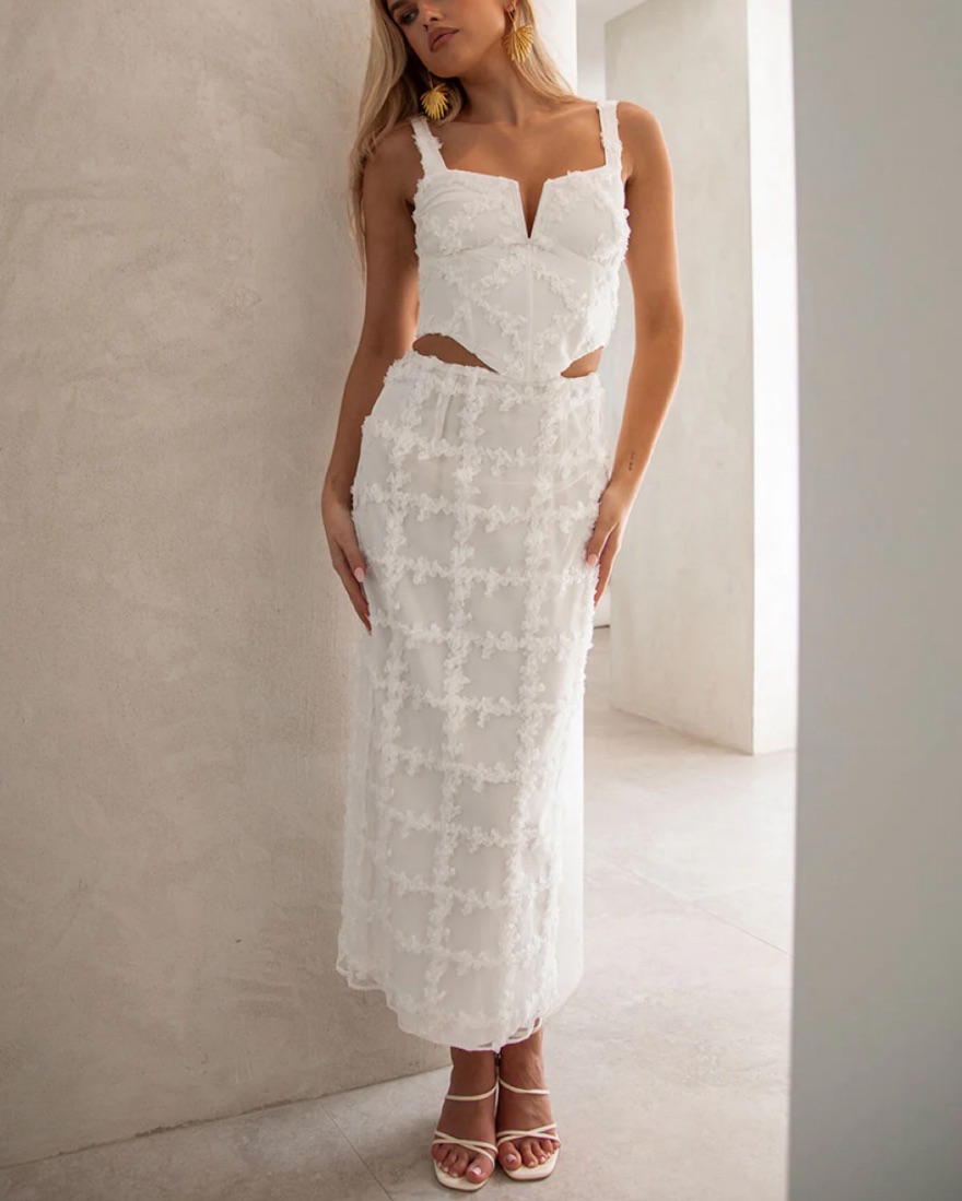 Sabo Skirt White Set by Sabo Skirt - Pickle