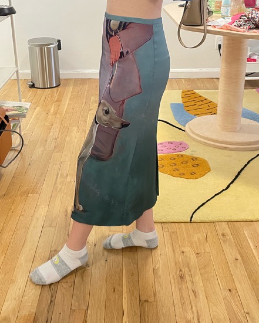 acne studios silk dog midi skirt by Acne - Pickle