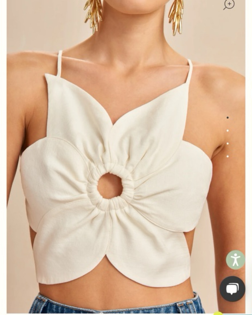Cult Gaia Rachel Top off white | Pickle