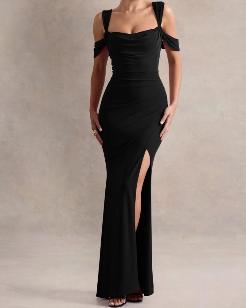 cut gown dress Cut-Out Long Corset Prom Dress: Nox Anabel Y1484 Black / 00 Whimsical Forest Wedding Dress supportive fit women fashion long dress Size:US 12 (EU 44)