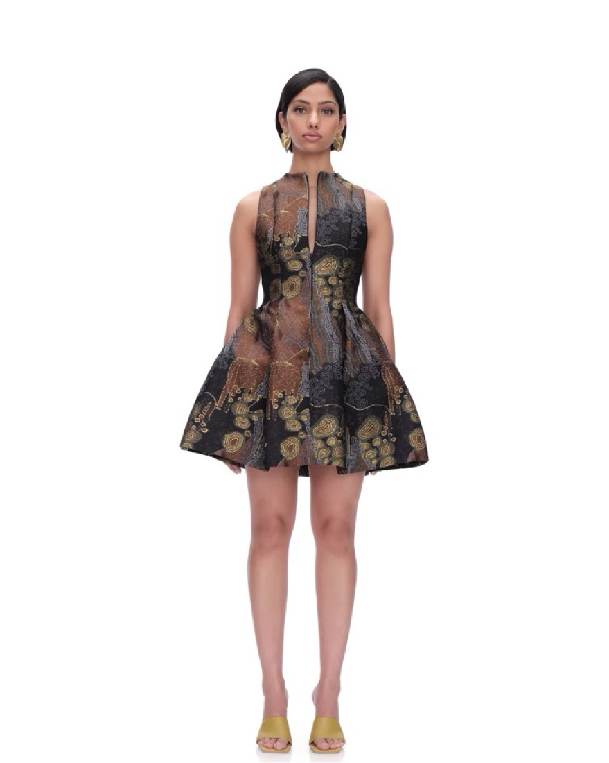 ANDREA IYAMAH VENTI DRESS -KAVA JACQUARD by Andrea Iyamah - Pickle