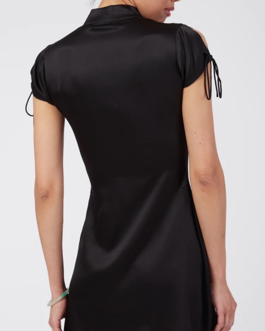 Danielle Guizio Cutout Tie Silk Dress by Danielle Guizio - Pickle