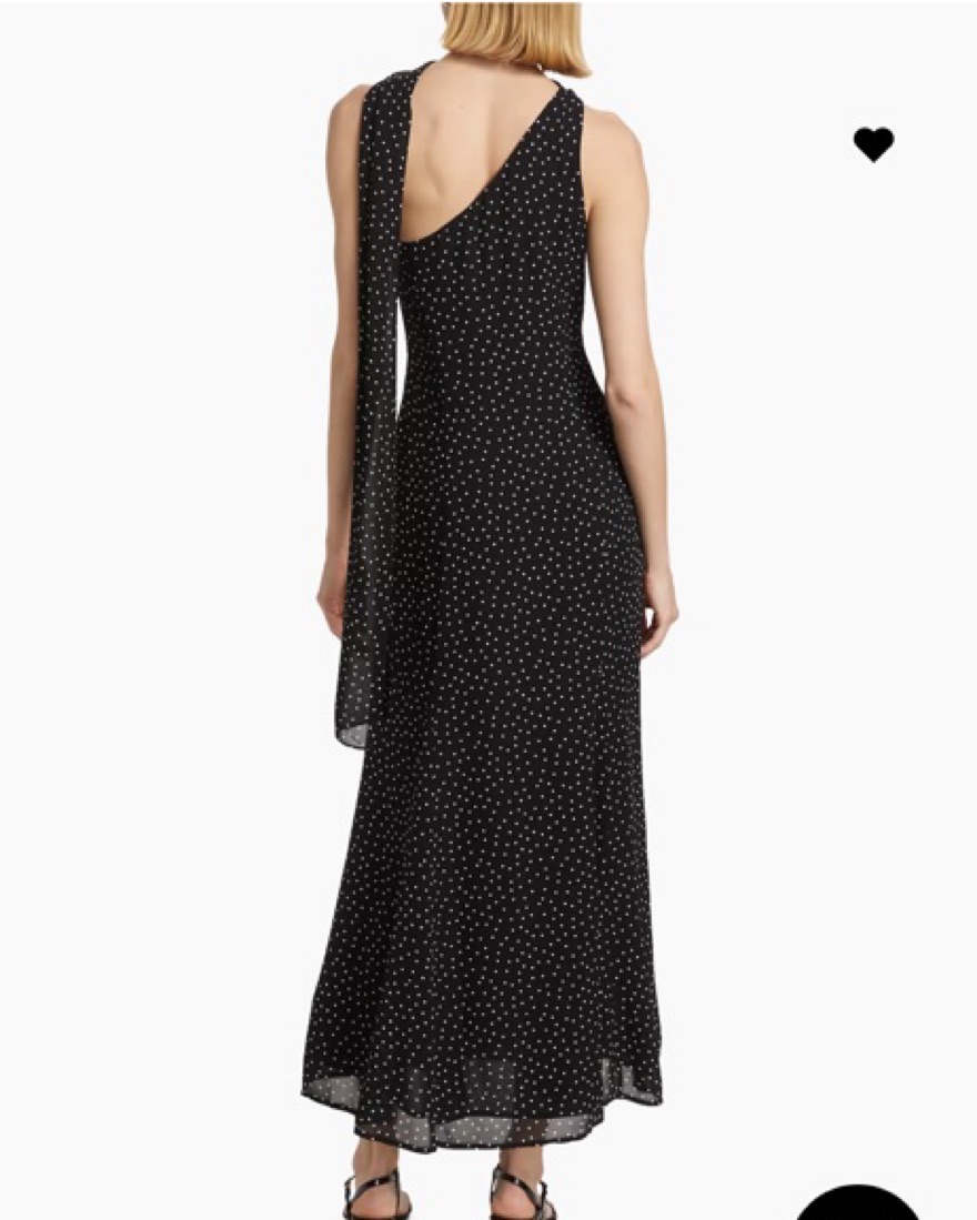 reformation rosalynn asymmetrical fitted midi dress Reformation Rosalynn Asymmetrical Fitted Midi Dress - Black