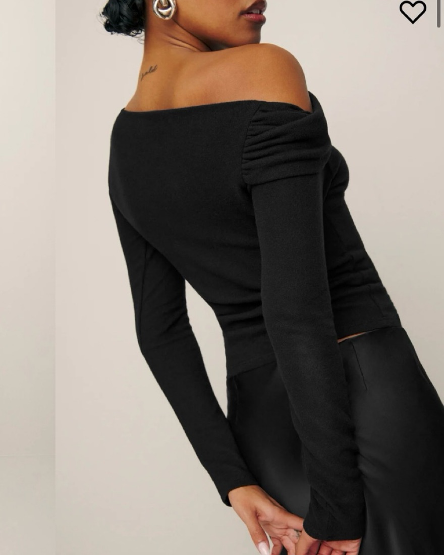 Reformation Elio Knit Top | Pickle
