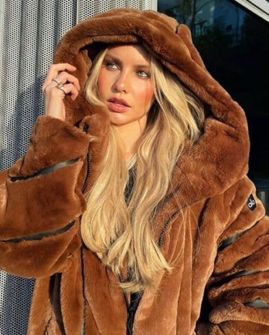 Alo Yoga Knock Out Faux Fur Jacket by Alo Yoga - Pickle