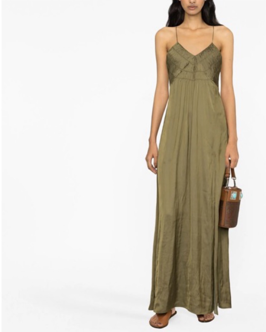 Zadig & Voltaire Satin Maxi Dress by Zadig&Voltaire - Pickle