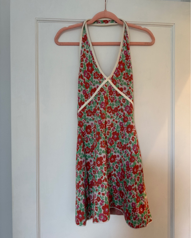 rhinestone halter dress ASTR Sicily Dress in Fuschia