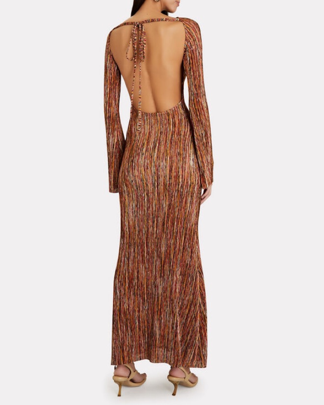 RONNY KOBO Lanora Marled Knit Maxi Dress by Ronny Kobo - Pickle