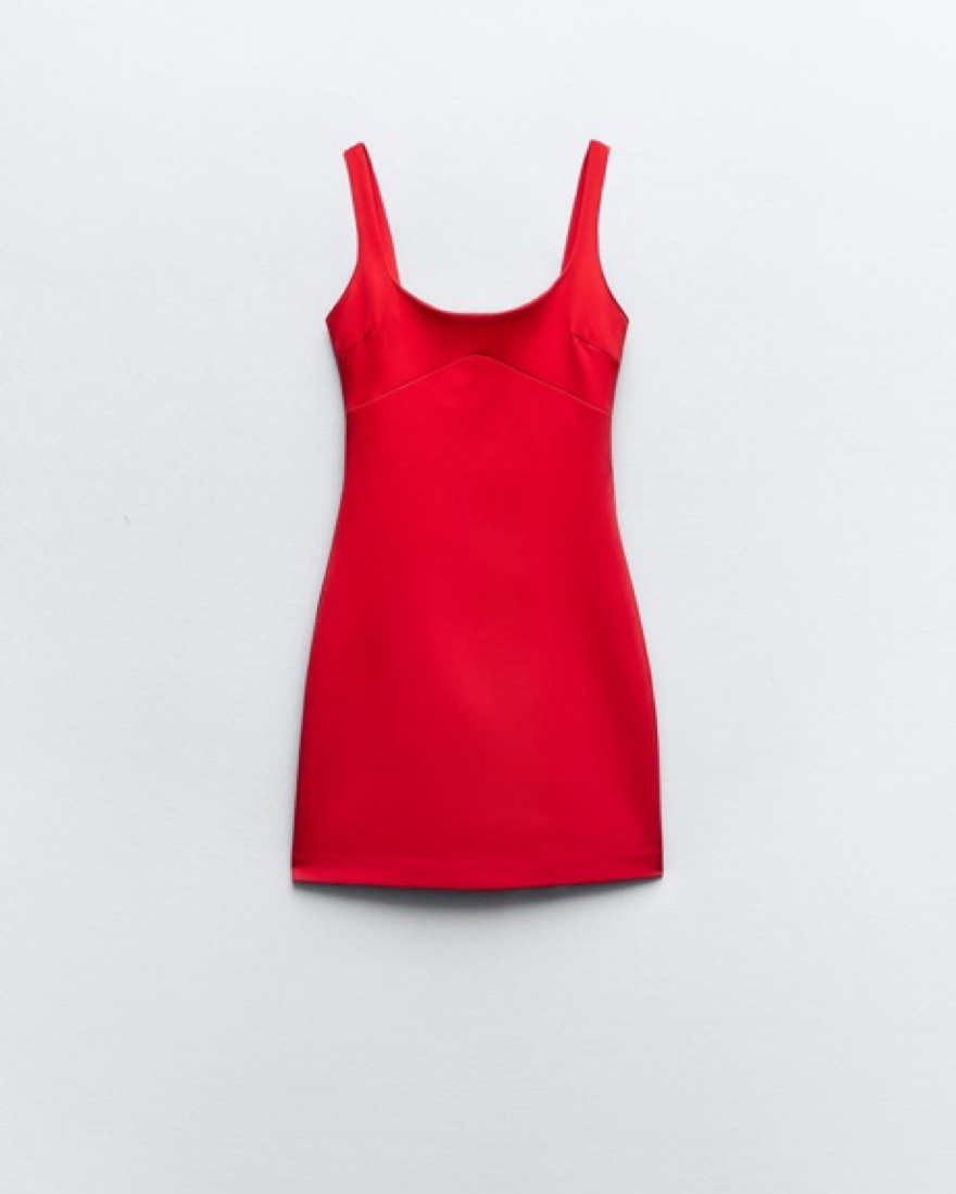 Zara Red Mini Dress by Zara - Pickle