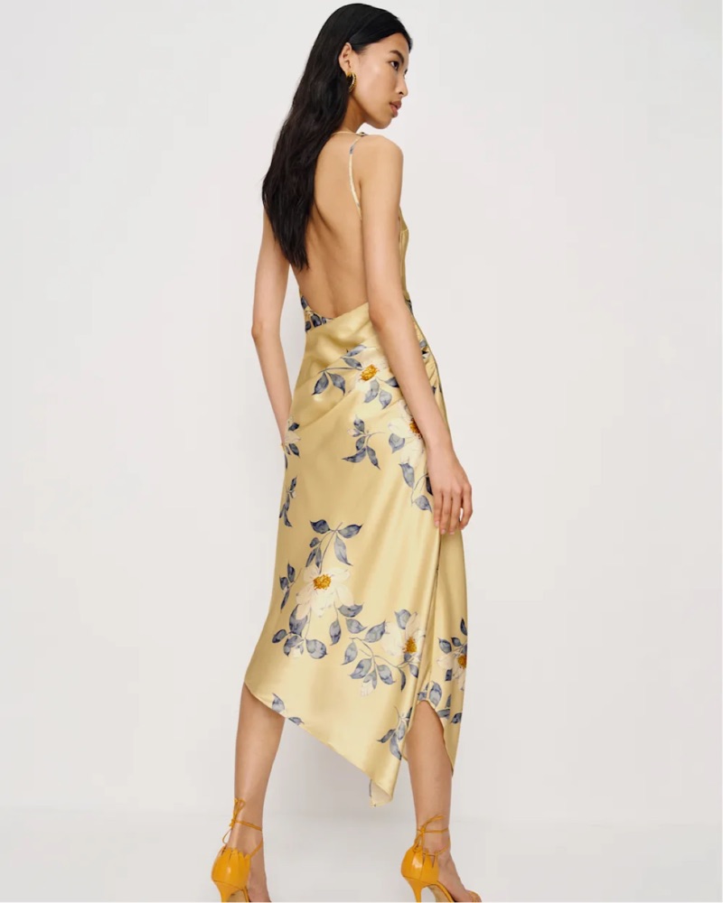 scottie silk dress reformation Reformation Scotia Silk Dress by Reformation