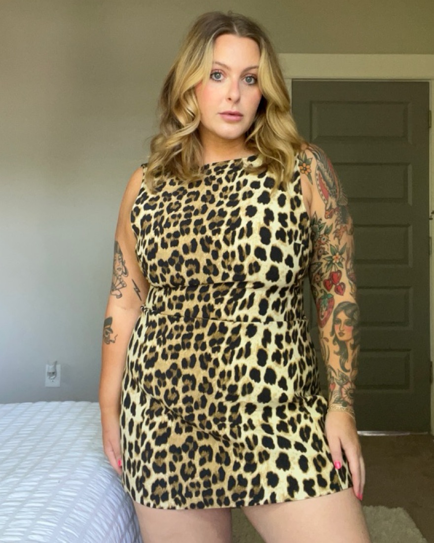 animal print mini dress zara Zara Animal Print Mini Dress by Zara